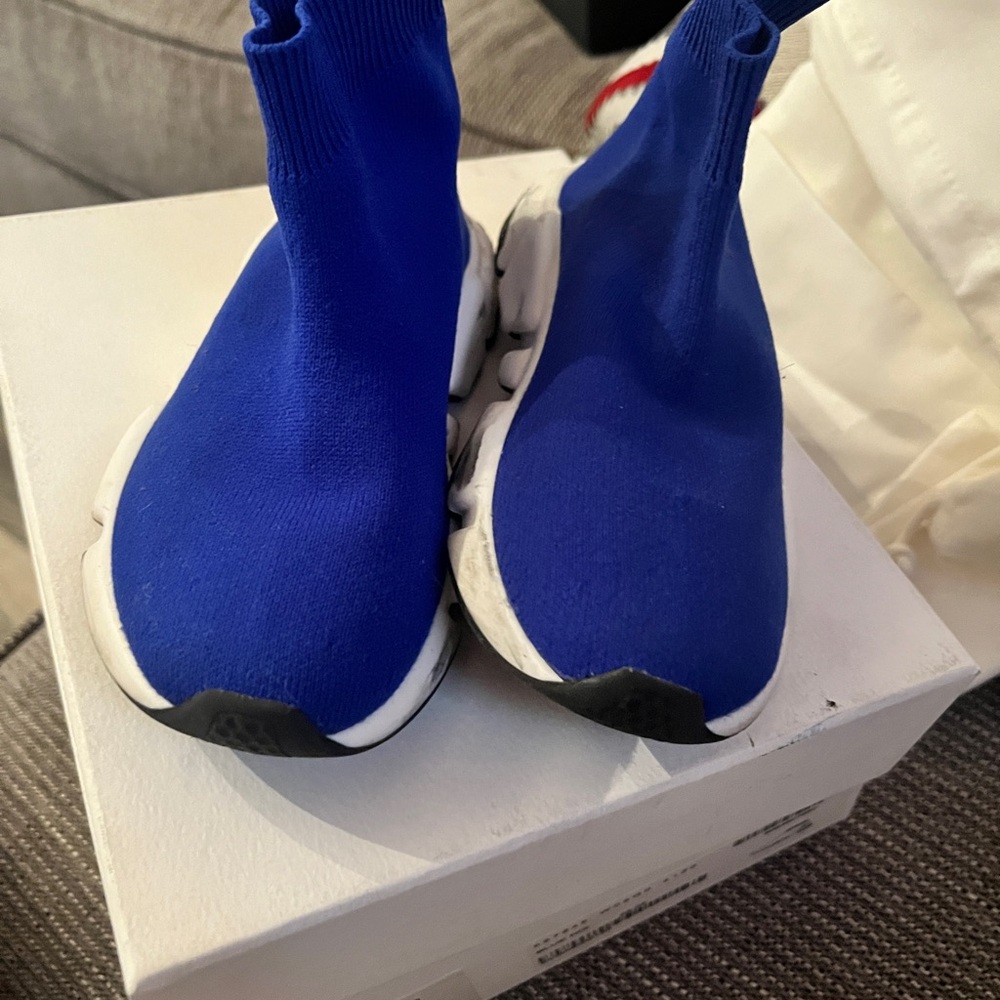 Balenciaga Blue Speed Trainer Sneakers
